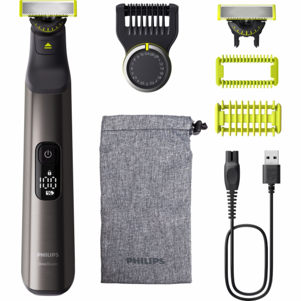 Holicí strojek Philips OneBlade Pro 360, li-ion, černo/ze...