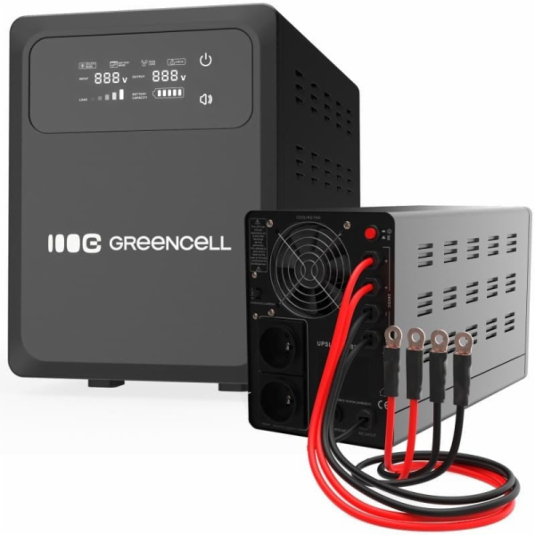 Green Cell Nouzový zdroj napájení UPS AVR PowerCore 1000W...