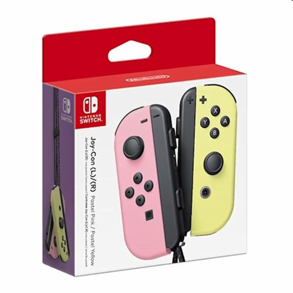 Nintendo Joy-Con Pair, pastel růžová/pastel žlutá