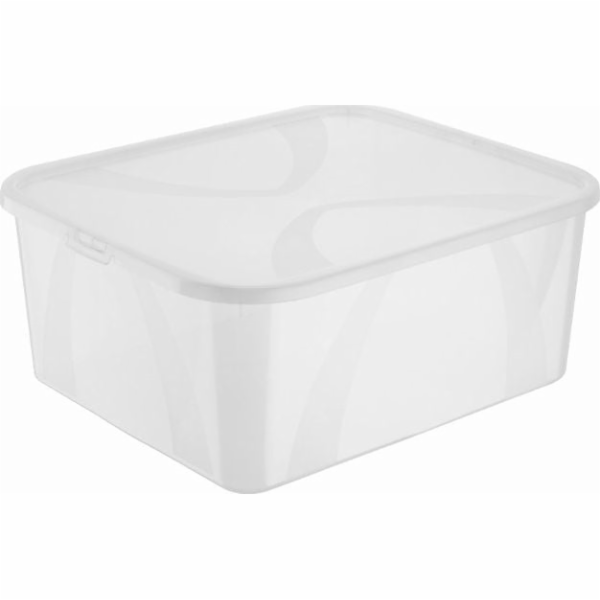 Nádoba s víkem ROTHO LONA, 19 l, průhledná