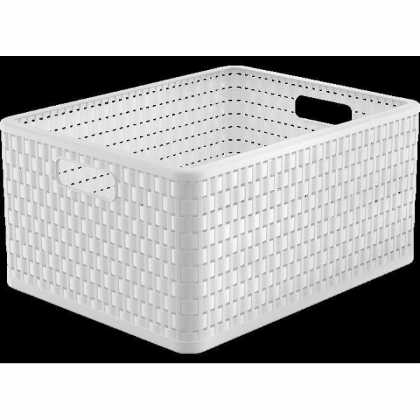 Zásobník ROTHO 11668, 28 l, bílý, 43×33×21,5 cm