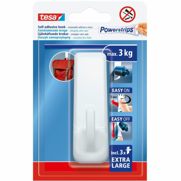 Háček Tesa Powerstrips 58620 9,4 cm x 3 cm