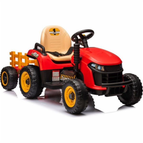 Lean Cars Bateriový traktor BBH-030 červený