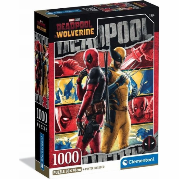 Delione Clementoni Deadpool a Wolverine 37050, 1000 dílů.