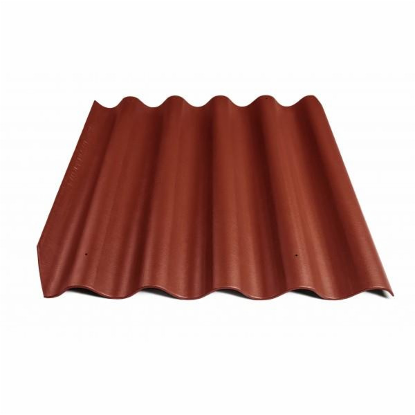 Vlnitý plech Eternit BANGA, 875 x 920 mm, třešňová barva