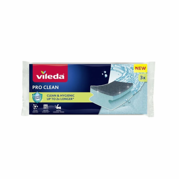 Enzymatická profilovaná drátěnka Vileda Pro Clean 3 ks.