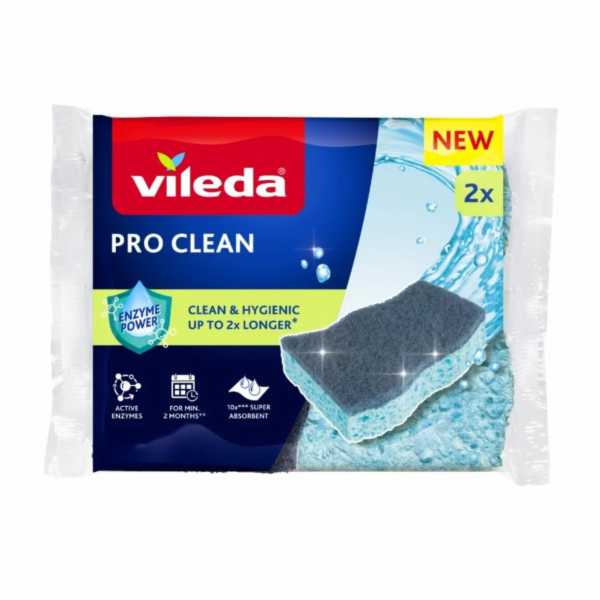 Viskózový čistič s enzymy Vileda Pro Clean 2 ks.