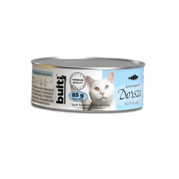 BULTI Cod-rich mleté maso - mokré krmivo pro kočky - 85g