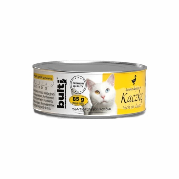 BULTI Rich in duck - mokré krmivo pro kočky - 85g