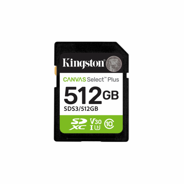 Kingston Technology Canvas Select Plus Gen3 512 GB SD UHS...