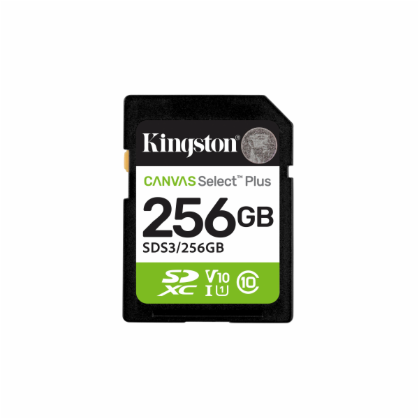 Kingston Technology Canvas Select Plus Gen3 256 GB SD UHS...