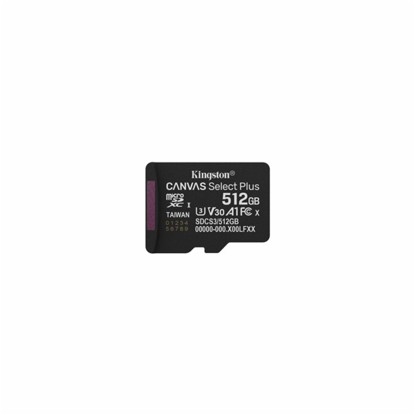 Kingston Technology Canvas Select Plus Gen3 512 GB MicroS...
