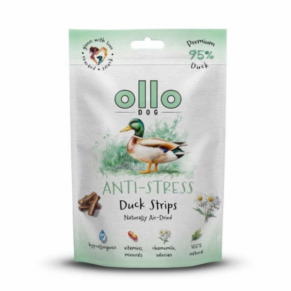 OLLO Air-Dried Anti-Stress Duck strips - pamlsek pro psa ...