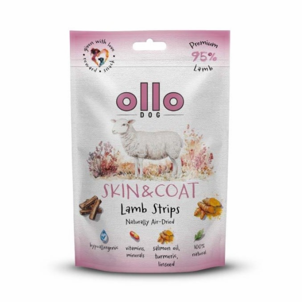 OLLO Air-Dried Skin & Coat Lamb strips - pamlsek pro psa ...