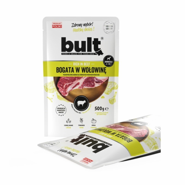 BULT Rich in beef - vlhké krmivo pro psy - 100g