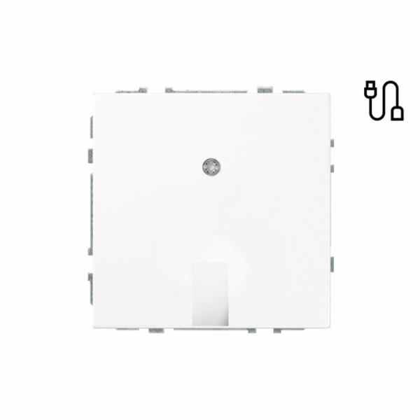 Kabelová zásuvka LIREGUS MODERN, matná bílá