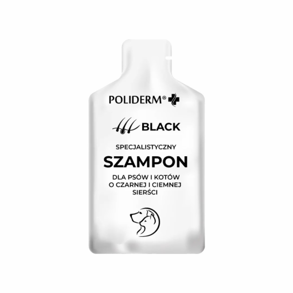 JM SANTE Poliderm Black - šampon pro psa a kočku - 15 ml