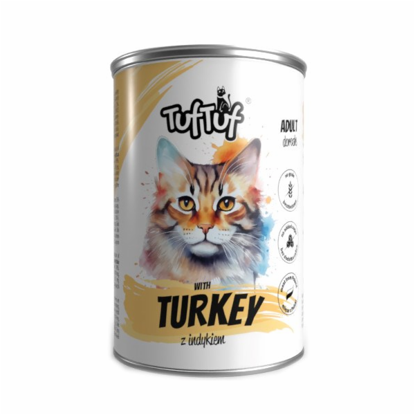 TUF TUF Meal s krůtím masem - vlhké krmivo pro kočky - 400g