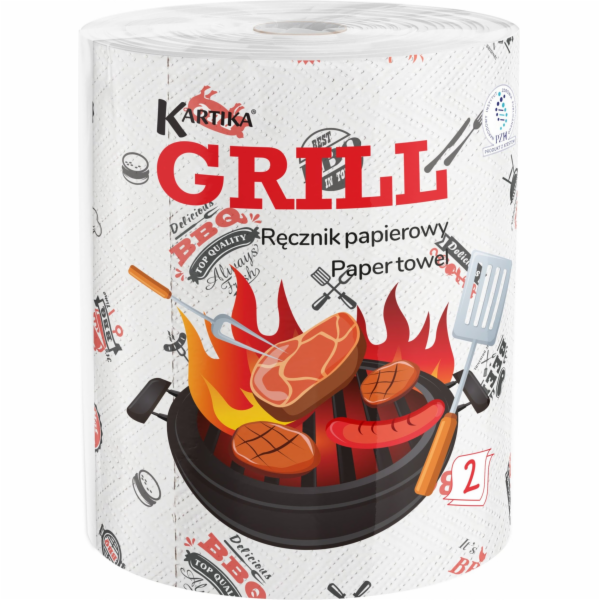 Papírové utěrky na grilování, třívrstvé, 1 ks.