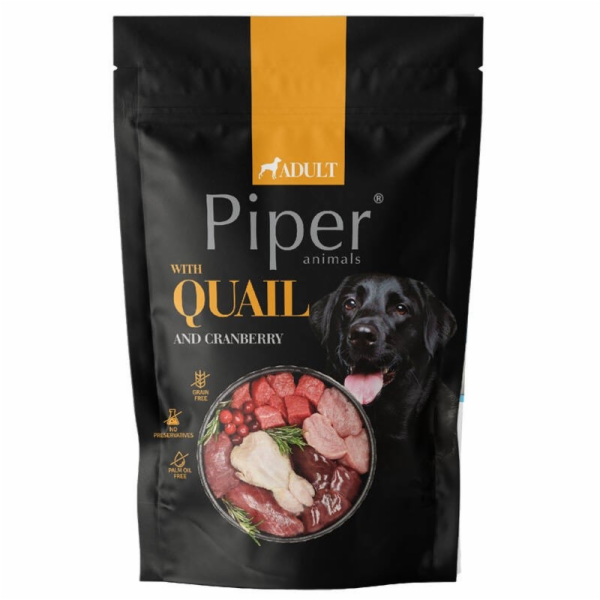 PIPER ANIMALS with quail and cranberries - vlhké krmivo p...
