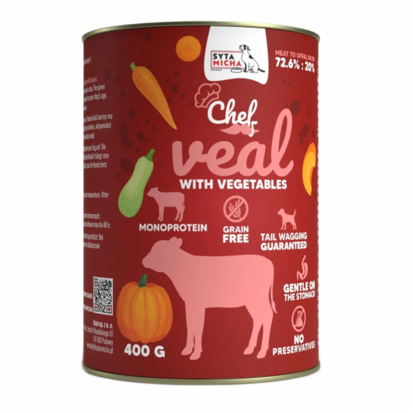 SYTA MICHA Chef Veal with vegetables - vlhké krmivo pro p...