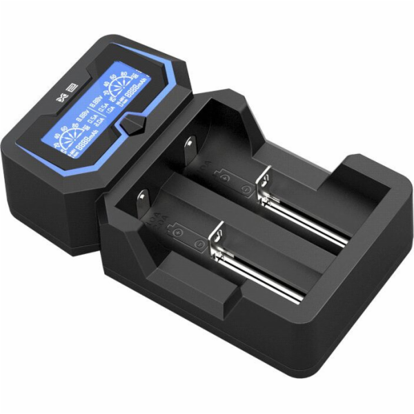 Válcová nabíječka XTAR X2 pro baterie Li-ion 18650