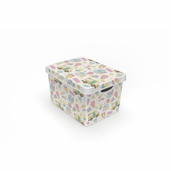 Úložný box s víkem Domoletti, 22 l