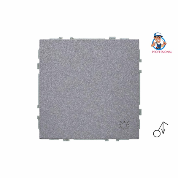 Volací tlačítko LIREGUS MODERN, matně černé