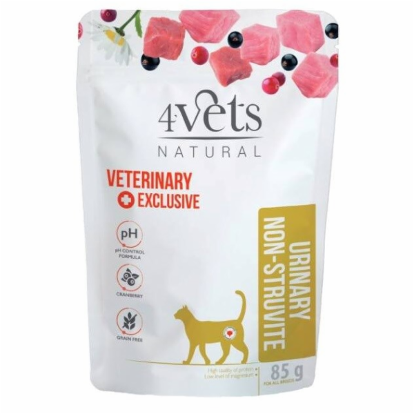 4VETS Natural Urinary Non-struvite - mokré krmivo pro koč...