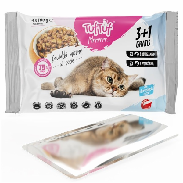 TUF TUF 2x with chicken, 2x with liver - mokré krmivo pro...