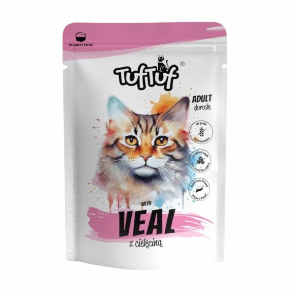TUF TUF with veal - mokré krmivo pro kočky - 300g