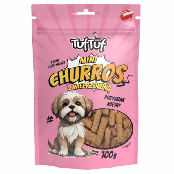 TUF TUF Mini Churros with pork - pamlsek pro psa - 100g