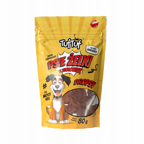 TUF TUF Dog gummies - beef drops - pamlsek pro psa - 80g