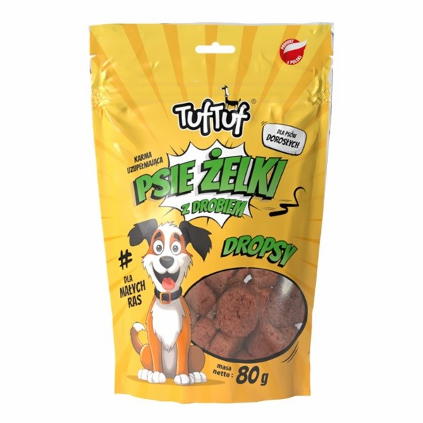 TUF TUF Dog gummies - poultry drops - pamlsek pro psa - 80g