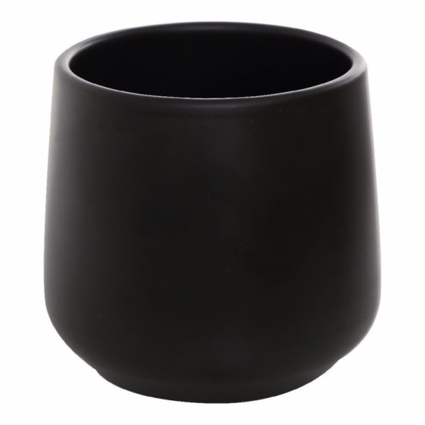 Hrnec Domoletti Saturn, keramický, O 16 cm, černý