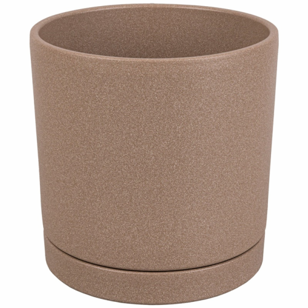 Květináč Domoletti Vienna, keramický, O 17,5 cm, hnědý