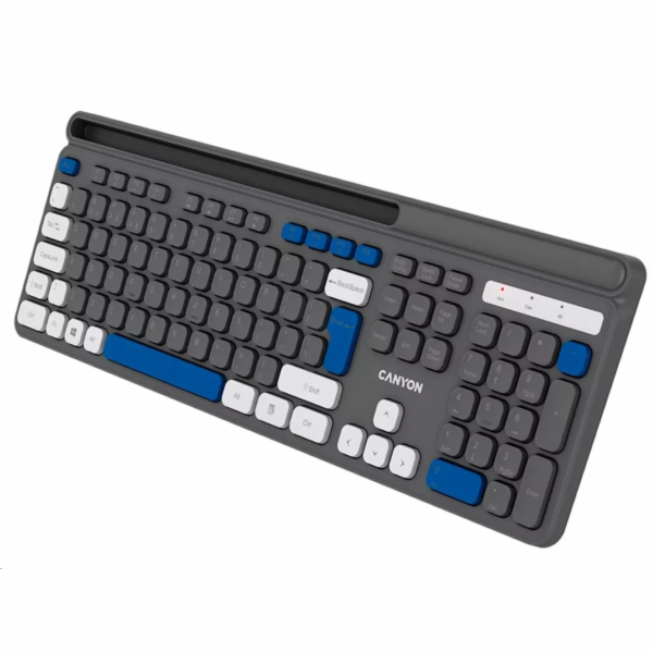 CANYON HKB-W03 bezdrátová CS klávesnice 2,4 Ghz, 105 kláv...