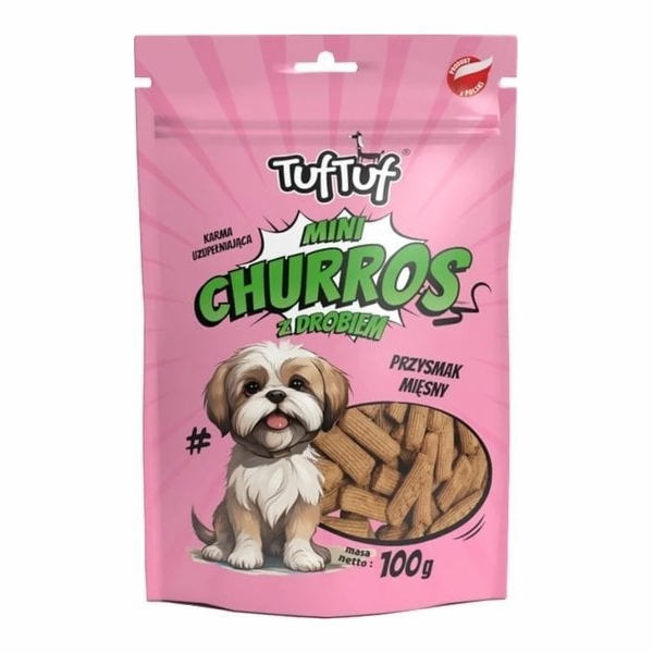 TUF TUF Mini Churros with poultry - pamlsek pro psa - 100g