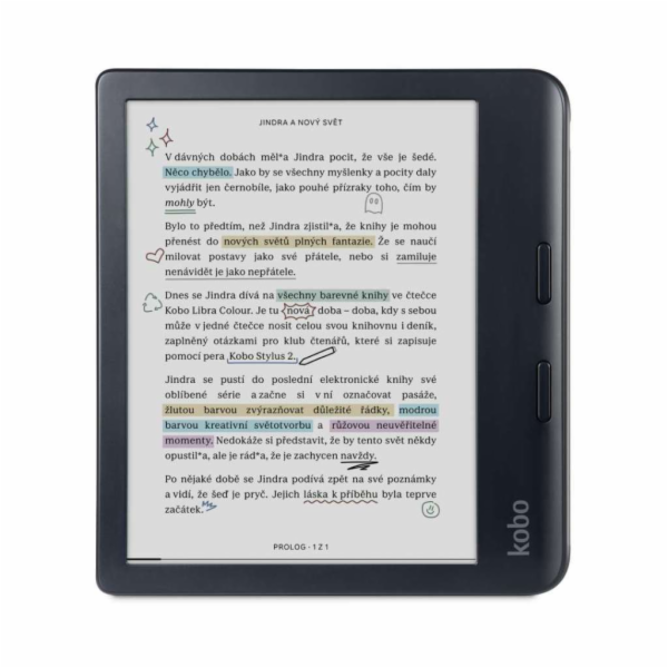 Rakuten Kobo Libra Colour čtečka elektronických knih Doty...