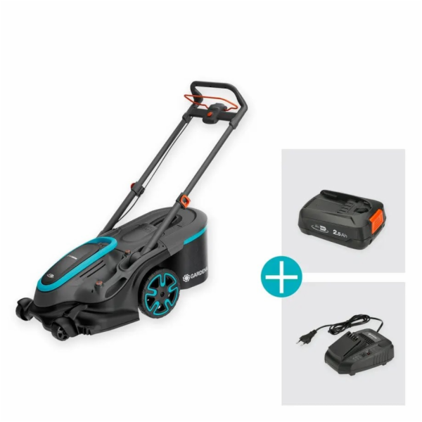GARDENA akumulátorová sekačka na trávu PowerMax Duo 46/36...