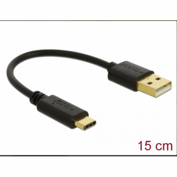 DeLOCK USB nabíjecí kabel, USB-A zástrčka > USB-C zástrčka