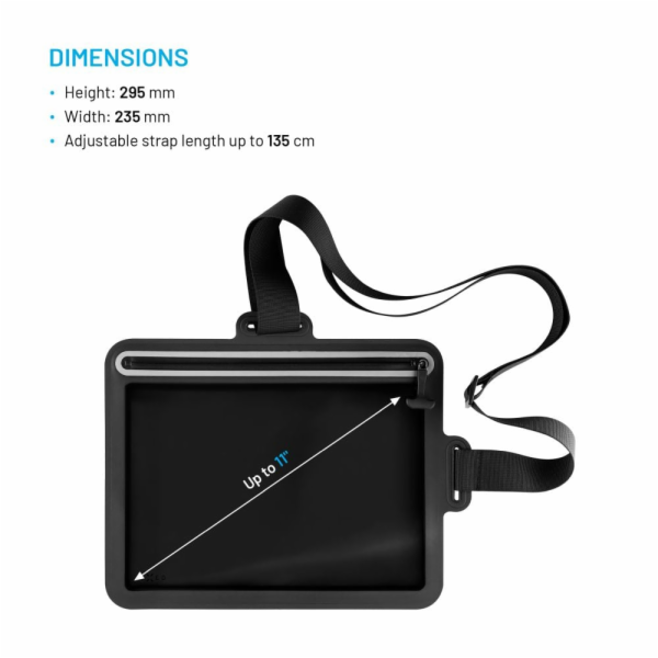 Voděodolné pouzdro na tablet FIXED Dry Tab přes rameno s ...