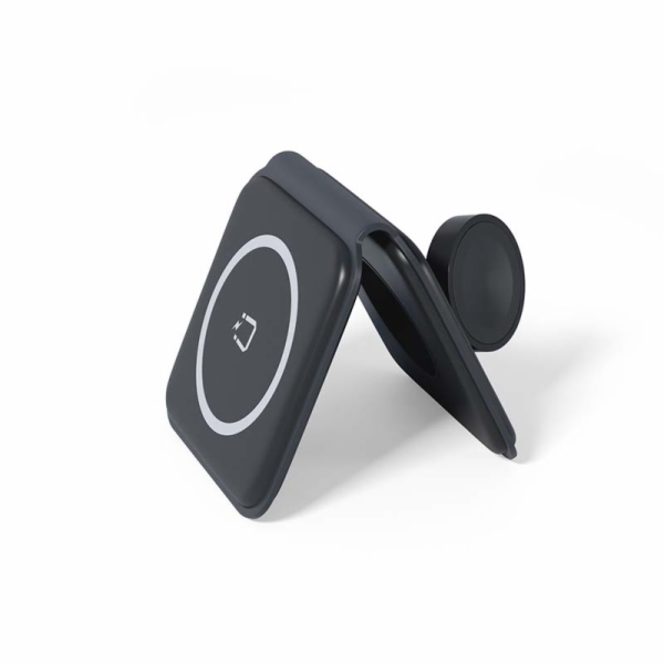 Spello by Epico 2in1 Skládací Bezdrátová Nabíječka - Černá