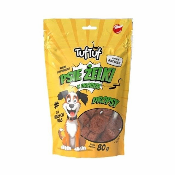 TUF TUF Dog gummies - poultry drops - pamlsek pro psa - 80g