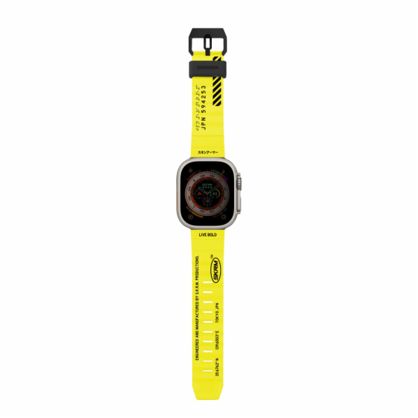Pásek Skinarma Shokku Apple Watch 49/45/44 mm žlutý/elekt...