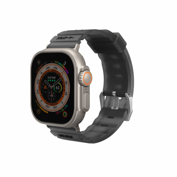 Řemínek pro Apple Watch Skinarma Shokku 49/45/44 mm kouř/...