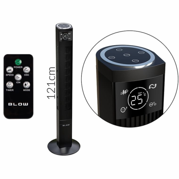 Sloupový ventilátor XXL 90W