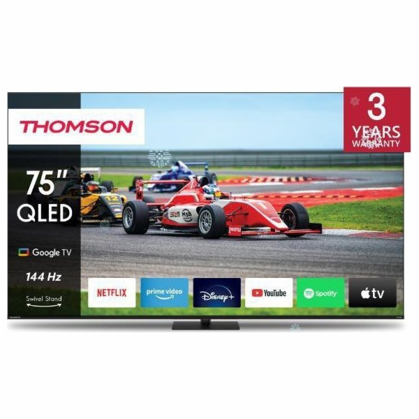 Thomson 75QG7C14 - Google TV 75" QLED Pro, 4K, 144 Hz, 4x...