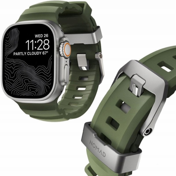 Nomad Rocky Point Band, přírodní/lesní - AW 49/45/44/42mm