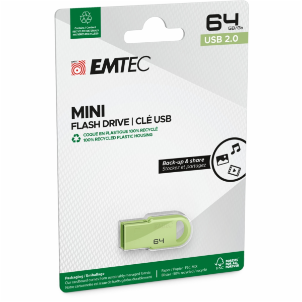 EMTEC Mini D250 64GB USB 2.0 210540865052